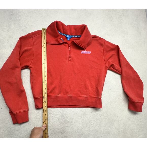 Prince Pickleball Womens Size Medium Crop Pullover Sweatshirt Power Orange Red - Picture 4 of 7
